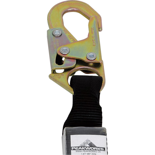SA-5405-6 Shock Absorbing Lanyard, 6', Snap Hook Center, Snap Hook Leg Ends, Polyester Helyx Safety & Industrial Supplies