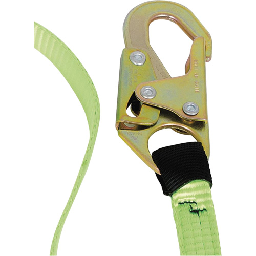 SA-54000-6 Shock Absorbing Lanyard, 6', Snap Hook Center, Snap Hook Leg Ends, Polyester Helyx Safety & Industrial Supplies