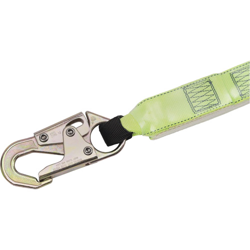 SA-64000-4 Shock Absorbing Lanyard, 4', Snap Hook Center, Snap Hook Leg Ends, Polyester Helyx Safety & Industrial Supplies