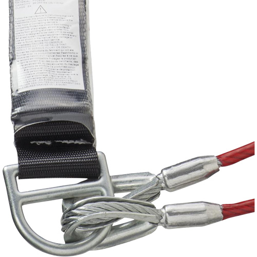 SA-55522-4 PVC-Coated Shock Absorbing Lanyard, 4', Form Hook Center, Snap Hook Leg Ends, Galvanized Steel Helyx Safety & Industrial Supplies