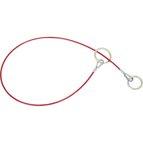 AS-21110-4 4' Cable Anchor with O-Ring Ends, Sling, Permanent Use Helyx Safety & Industrial Supplies