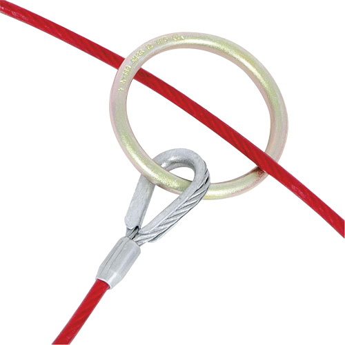 AS-21110-4 4' Cable Anchor with O-Ring Ends, Sling, Permanent Use Helyx Safety & Industrial Supplies