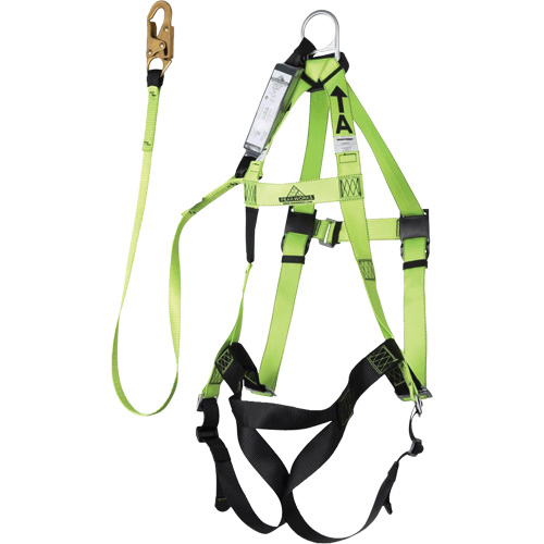FBH-10000A6440-4 Harnais & longe classe A de 4' avec capacit&eacute; de 350 lb, Combinaison harnais/longe Helyx Safety & Industrial Supplies