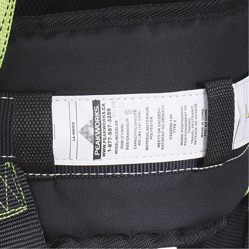 FBH10000E1020-S  Contractor Series Safety Harness with Positioning Belt, CSA Certified, Class AEP, Small Helyx Safety & Industrial Supplies