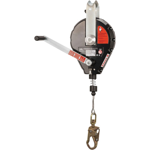 SRL-73303-60 Cable Self-Retracting Lifeline with Recovery, 60', Galvanized Steel, Swivel Helyx Safety & Industrial Supplies