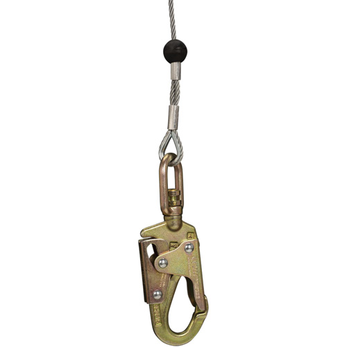 SRL-73303-96 Cable Self-Retracting Lifeline with Recovery, 96', Galvanized Steel, Swivel Helyx Safety & Industrial Supplies