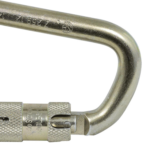 CP-03015-1 Mousqueton zingu&eacute; avec ouverte de portique de 1", Acier Helyx Safety & Industrial Supplies