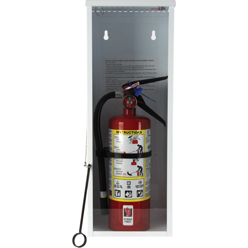 Light-Duty Fire Extinguisher Cabinet, 8" W x 22" H x 6" D Helyx Safety & Industrial Supplies