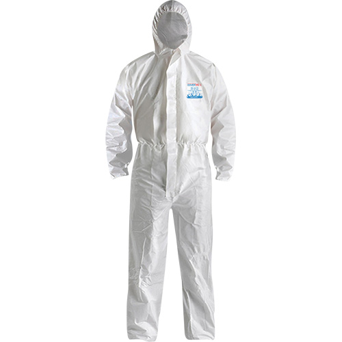 Combinaison CoverMe XP1800 de type 5/6 avec capuchon, Moyen, Blanc, Microporeux Helyx Safety & Industrial Supplies