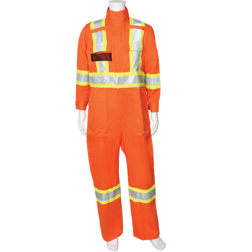 Combinaisons FR haute visibilit&eacute; Firewall FR, Taille Petit, Orange haute visibilit&eacute;, 9,2 cal/cm² Helyx Safety & Industrial Supplies