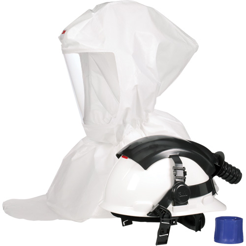 Cagoule pour peintre Versaflo s&eacute;rie S S-767 avec voile interne et casque, Standard, Casque rigide, Bavette Simple Helyx Safety & Industrial Supplies