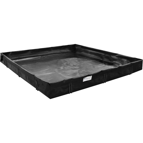 Spill Containment Berm, 9350 US gal. Capacity, 50' W x 25' L x 1" H, L-Bracket Helyx Safety & Industrial Supplies