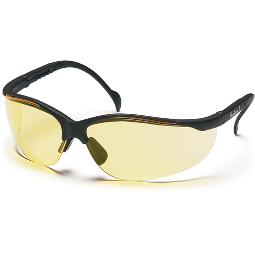 Lunettes de s&eacute;curit&eacute; &agrave; demi-monture Venture II, Lentille Ambr&eacute;e, ANSI Z87+/MCEPS GL-PD 10-12/R&eacute;pond ou surpasse la norme CSA Z94.3 Helyx Safety & Industrial Supplies