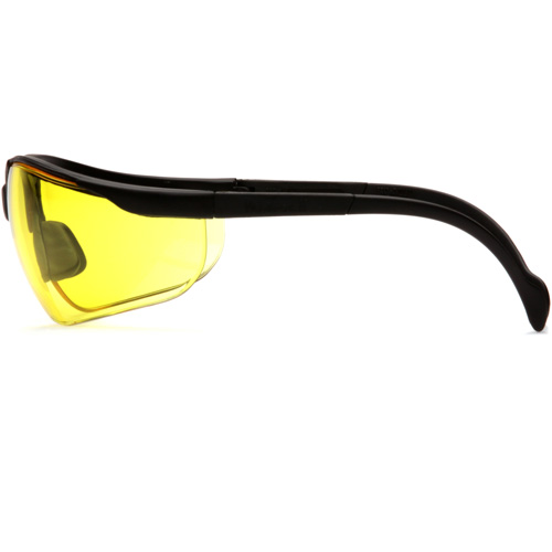 Lunettes de s&eacute;curit&eacute; &agrave; demi-monture Venture II, Lentille Ambr&eacute;e, ANSI Z87+/MCEPS GL-PD 10-12/R&eacute;pond ou surpasse la norme CSA Z94.3 Helyx Safety & Industrial Supplies