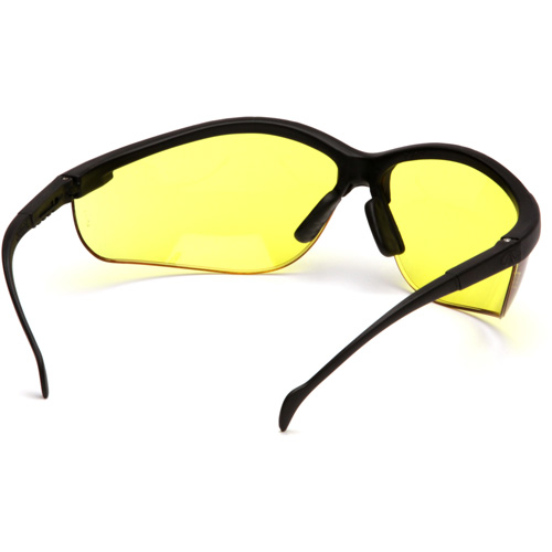 Lunettes de s&eacute;curit&eacute; &agrave; demi-monture Venture II, Lentille Ambr&eacute;e, ANSI Z87+/MCEPS GL-PD 10-12/R&eacute;pond ou surpasse la norme CSA Z94.3 Helyx Safety & Industrial Supplies