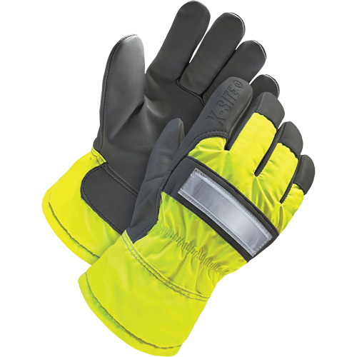 High-Visbility Fitter's Glove, Large, Grain Goatskin Palm, Thinsulate Inner Lining Helyx Safety & Industrial Supplies
