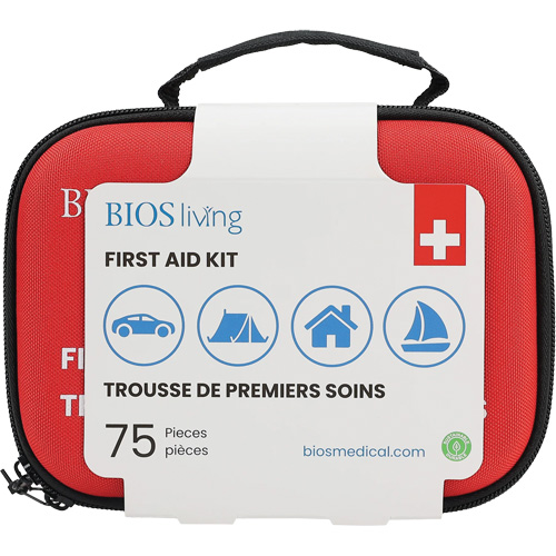 75-Piece Home & Travel First Aid Kit, Nylon Bag Helyx Safety & Industrial Supplies