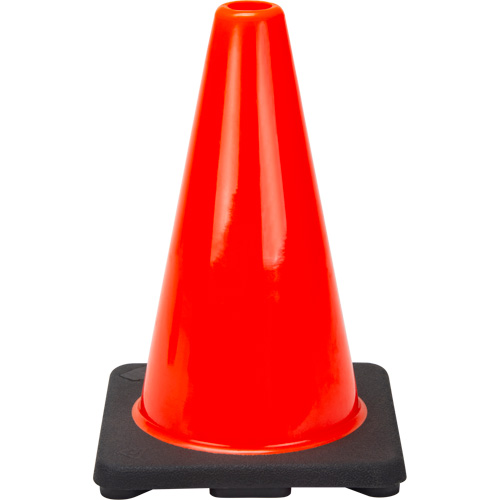 Premium Traffic Cone, 12", Orange Helyx Safety & Industrial Supplies