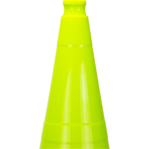 C&ocirc;ne de signalisation de premi&egrave;re qualit&eacute;, 28", Vert lime Helyx Safety & Industrial Supplies
