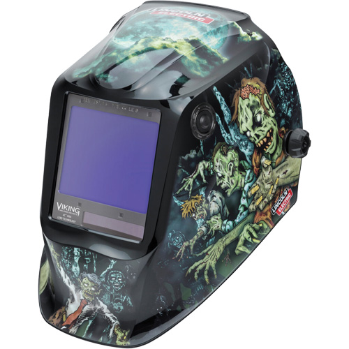 VIKING 3350 Zombie Welding Helmet, 3.74" L x 3.34" W View Area, 5 - 13 Shade Range Helyx Safety & Industrial Supplies