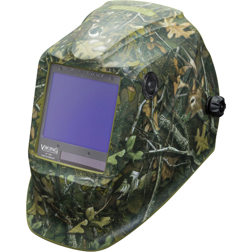VIKING 3350 White Tail Camo Welding Helmet, 3.74" L x 3.34" W View Area, 5 - 13 Shade Range Helyx Safety & Industrial Supplies