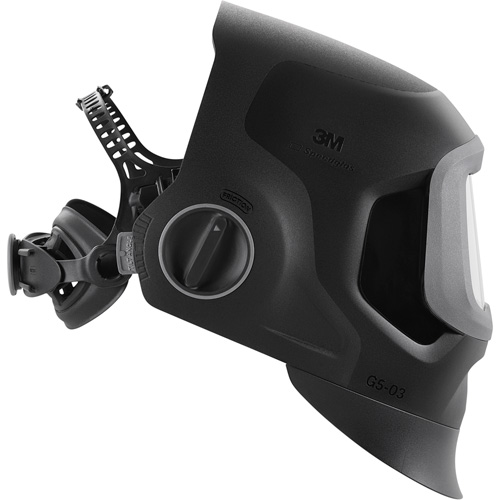 Speedglas G5-03 Pro Black Fixed Front Welding Helmet, 2.8" L x 4.3" W View Area, 2.5/5/8-13 Shade Range, Black Helyx Safety & Industrial Supplies