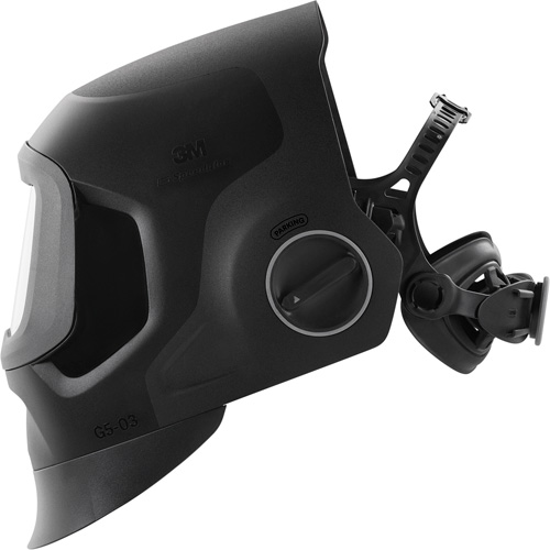 Speedglas G5-03 Pro Black Fixed Front Welding Helmet, 2.8" L x 4.3" W View Area, 2.5/5/8-13 Shade Range, Black Helyx Safety & Industrial Supplies