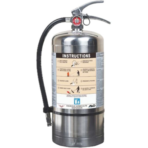 Extincteur pour la protection contre l'incendie de pile Lithium-ion, AVD, Capacit&eacute; 6 L Helyx Safety & Industrial Supplies