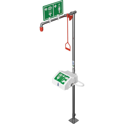 Combination Shower with Closed ABS Bowl & Top Inlet, Pedestal Helyx Safety & Industrial Supplies