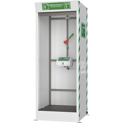 Cabine de douche d'urgence et douche oculaire/faciale couvert Helyx Safety & Industrial Supplies