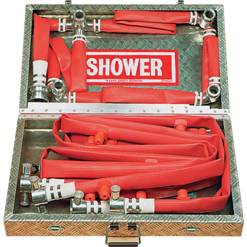 Douche de d&eacute;contamination portable &agrave; 16 buses, Conformit&eacute; Aucune Helyx Safety & Industrial Supplies