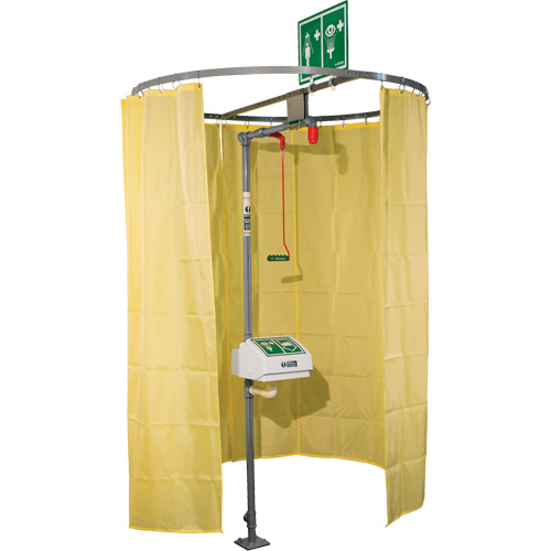 Rideau de s&eacute;curit&eacute; pour douche mont&eacute; sur tube Helyx Safety & Industrial Supplies