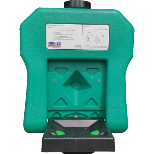 Poste de douche oculaire portable autonome, Aliment&eacute; par gravit&eacute;, Capacit&eacute; 16 gal., Conformit&eacute; ANSI Z358.1 Helyx Safety & Industrial Supplies