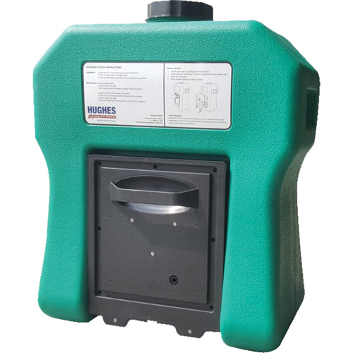 Poste de douche oculaire portable autonome, Aliment&eacute; par gravit&eacute;, Capacit&eacute; 16 gal., Conformit&eacute; ANSI Z358.1 Helyx Safety & Industrial Supplies