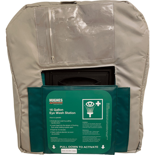 Enveloppe isol&eacute;e pour douche oculaire de 16 gallons aliment&eacute;e par gravit&eacute; Helyx Safety & Industrial Supplies