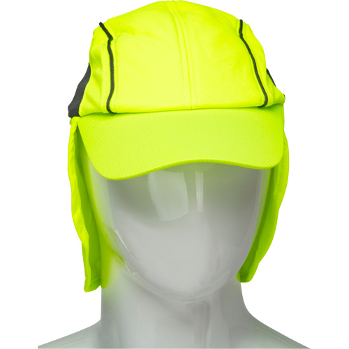 Cooling Hat with Neck Shade, Hi-Vis Lime Helyx Safety & Industrial Supplies