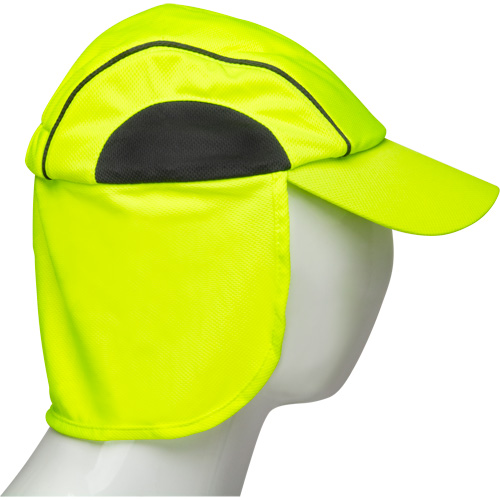 Cooling Hat with Neck Shade, Hi-Vis Lime Helyx Safety & Industrial Supplies