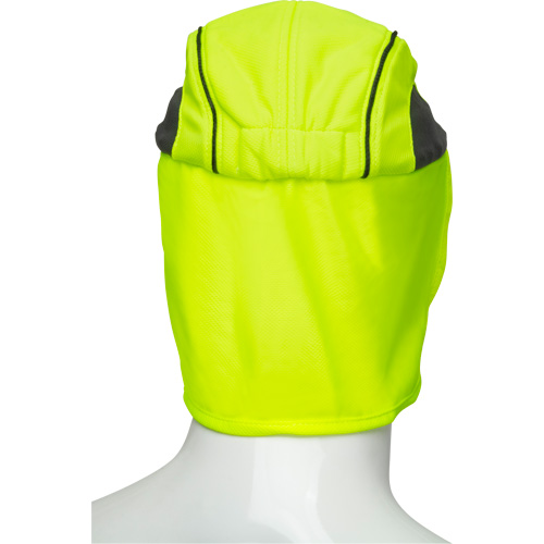 Cooling Hat with Neck Shade, Hi-Vis Lime Helyx Safety & Industrial Supplies