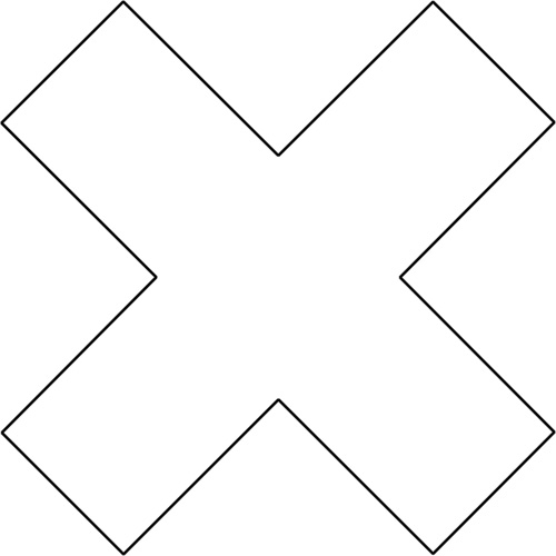 DuraStripe X-Treme X's, Croix, 6" lo x 6" la, Blanc, Vinyle Helyx Safety & Industrial Supplies