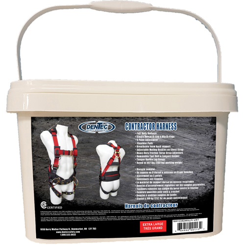 Harnais de s&eacute;curit&eacute; pour entrepreneurs dans un seau, Certifi&eacute;e CSA, Classe AP, T-Grand, Cap. 352 lb Helyx Safety & Industrial Supplies