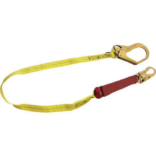 External Energy Absorber Lanyard with 2-1/4" Hook, 6', Snap Hook Center, Snap Hook Leg Ends, Polyester Helyx Safety & Industrial Supplies
