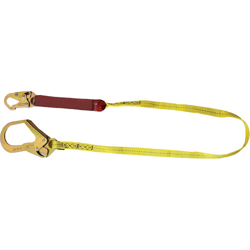 External Energy Absorber Lanyard with 2-1/4" Hook, 6', Snap Hook Center, Snap Hook Leg Ends, Polyester Helyx Safety & Industrial Supplies