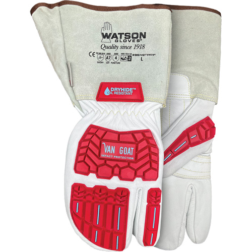 Van Goat 1-Finger Cut-Resistant Mitts, Size Medium, Goatskin Shell, ASTM ANSI Level A7 Helyx Safety & Industrial Supplies