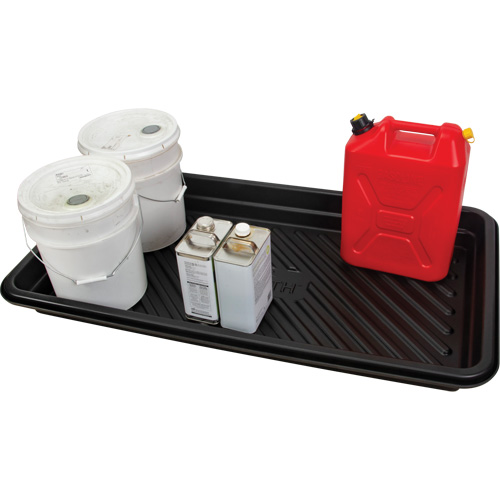 Spill Tray, 24" L x 48" W x 4.5" H, 24 US gal. Spill Capacity Helyx Safety & Industrial Supplies