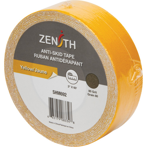 Ruban antid&eacute;rapant, 2" x 60', Jaune Helyx Safety & Industrial Supplies