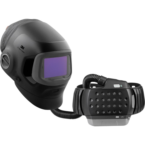 Casque de soudage Speedglas G5-03 Pro-Air avec syst&egrave;me de respirateur d'&eacute;puration d'air propuls&eacute; Adflo — filtre autoassombrissant VC, Masque de soudage, Pile Lithium-ion Helyx Safety & Industrial Supplies
