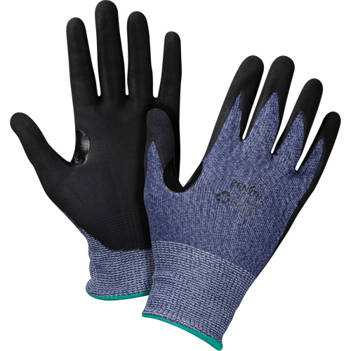 Cut-Resistant Gloves, Size Medium, 15 Gauge, Foam Nitrile Coated, HPPE Shell, ASTM ANSI Level A3 Helyx Safety & Industrial Supplies