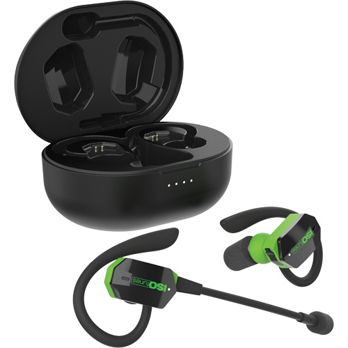 &eacute;couteurs Bluetooth UltraComm Aware noir & vert Helyx Safety & Industrial Supplies