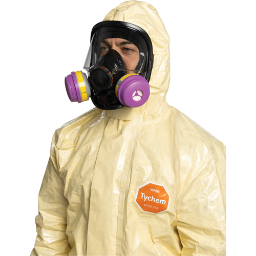 Tychem&reg; 6000 SFR Coverall, Size Small, Khaki Helyx Safety & Industrial Supplies