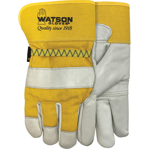 94003i Leather Combo Lined Gloves, Large, Grain Cowhide Palm, Fleece Inner Lining Helyx Safety & Industrial Supplies